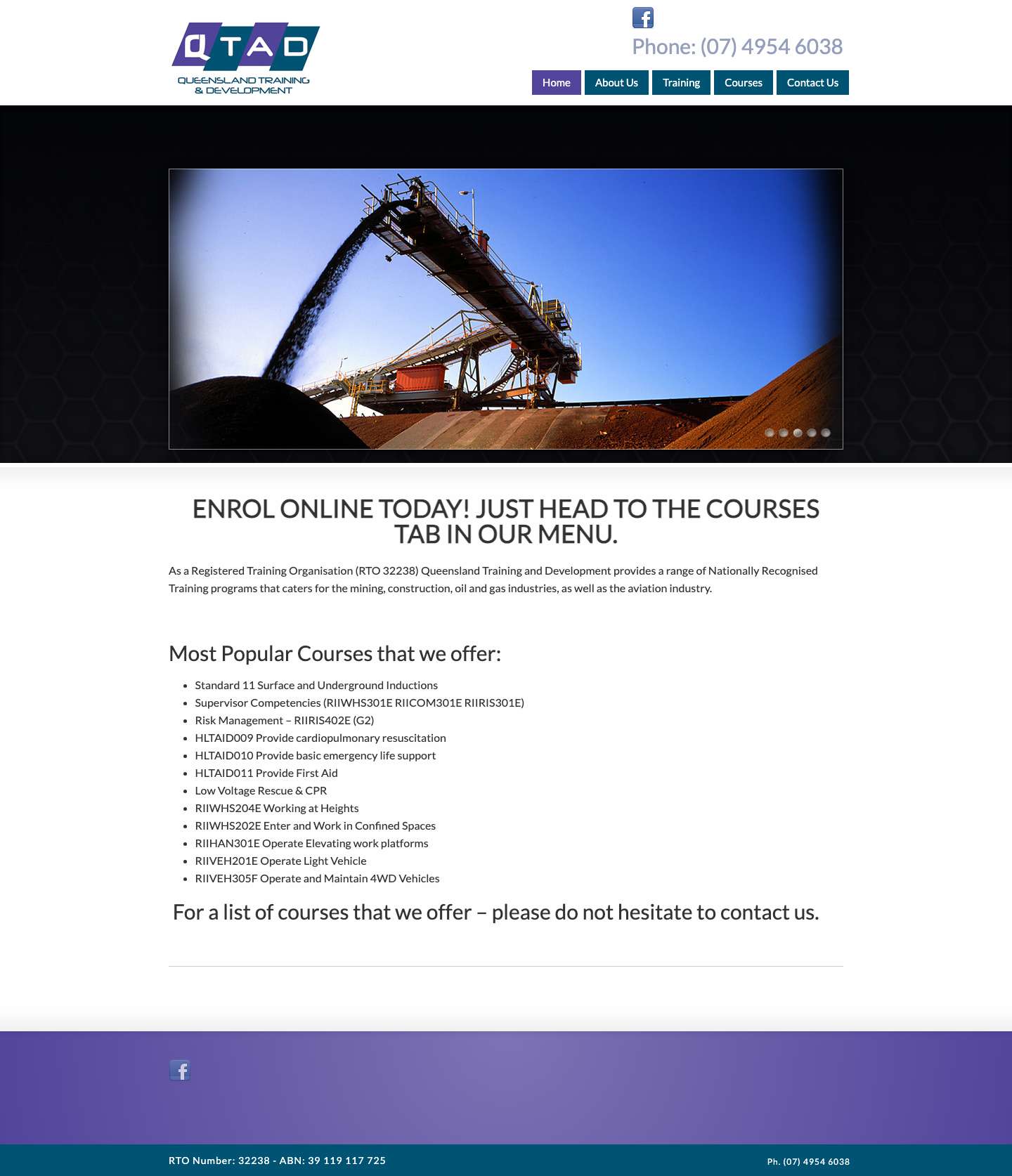 Training Courses Mackay Queensland Training & Development - Full Screenshot