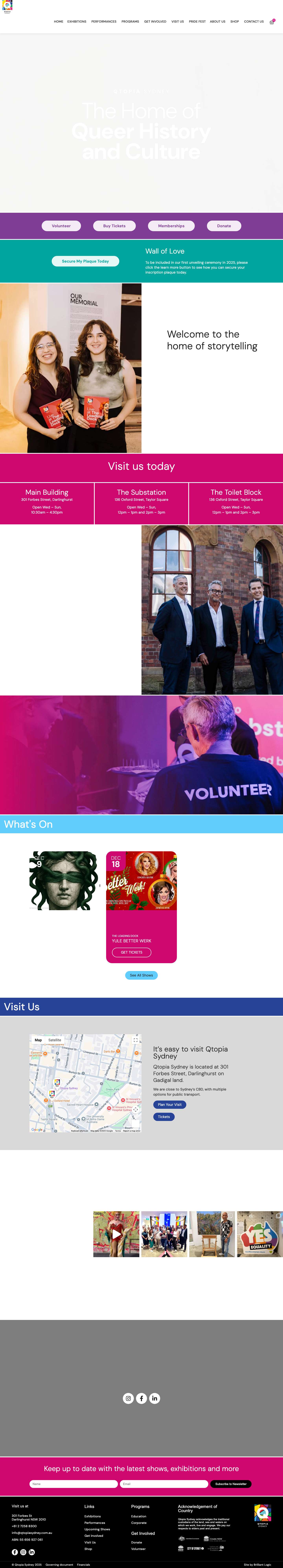 Qtopia Sydney - The home of Queer History and Culture - Full Screenshot