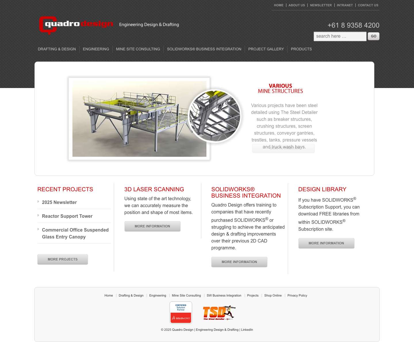 Quadro Design Pty Ltd - Full Screenshot