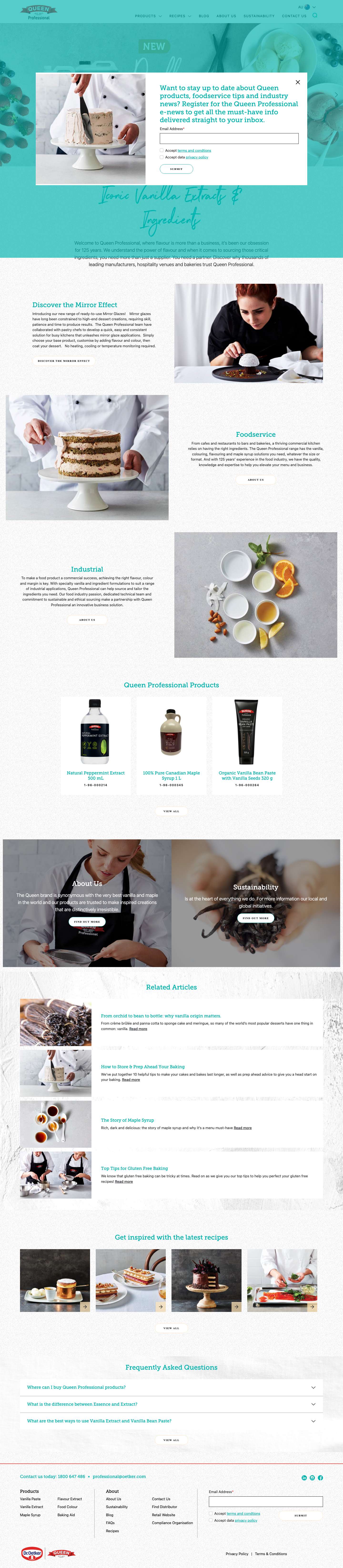 Home - Queen Professional - Full Screenshot