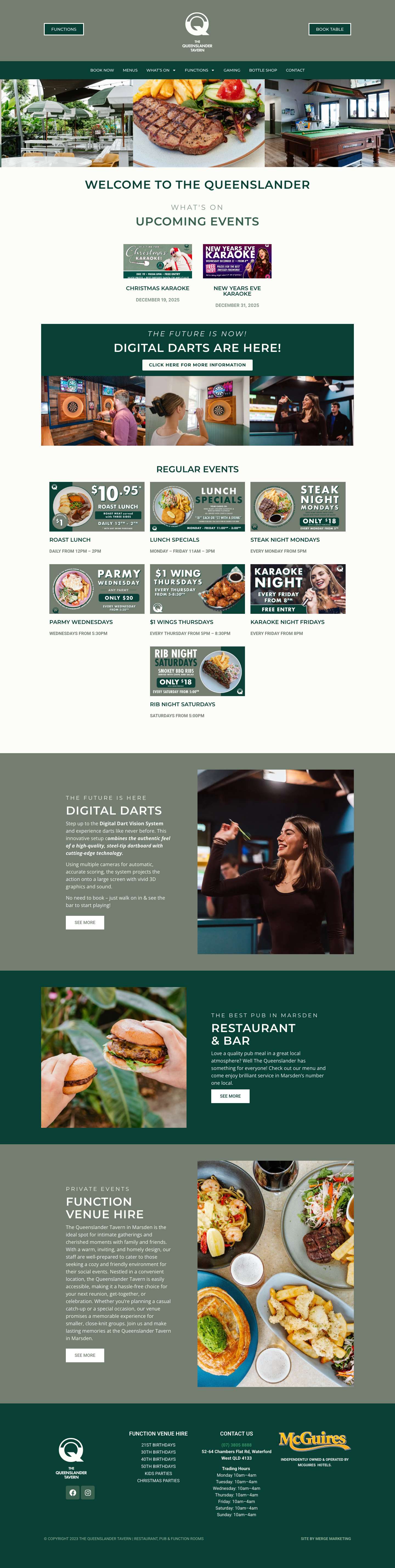 Pub, Restaurant & Function Venue - Full Screenshot