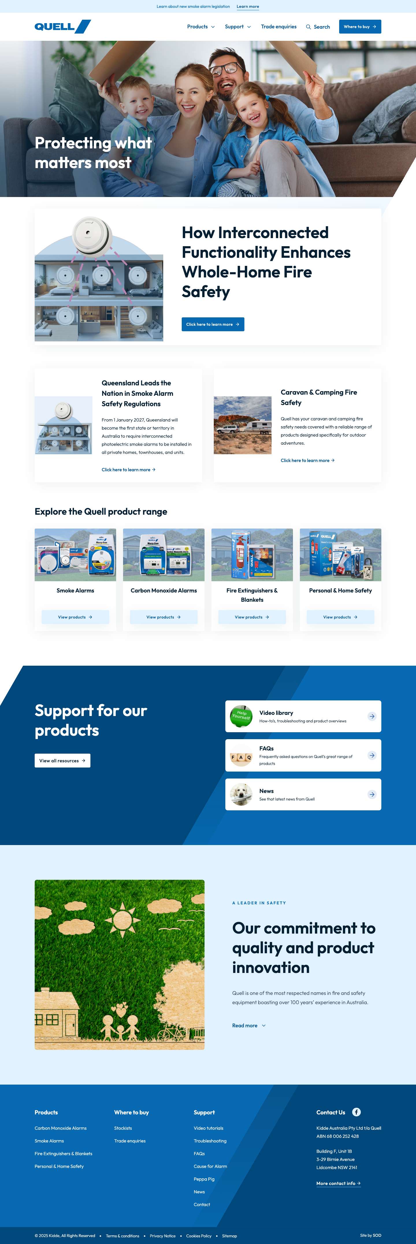 Quell | Protecting what matters most - Full Screenshot