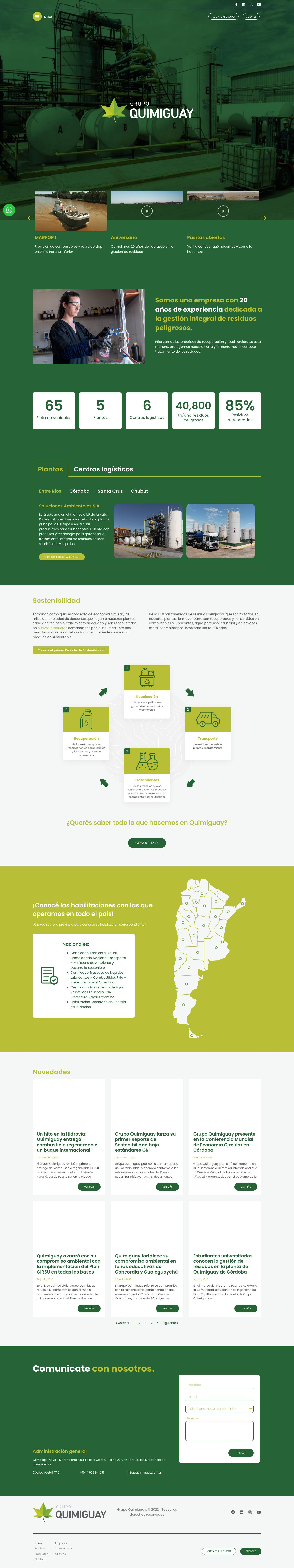 Home | Quimiguay - Full Screenshot