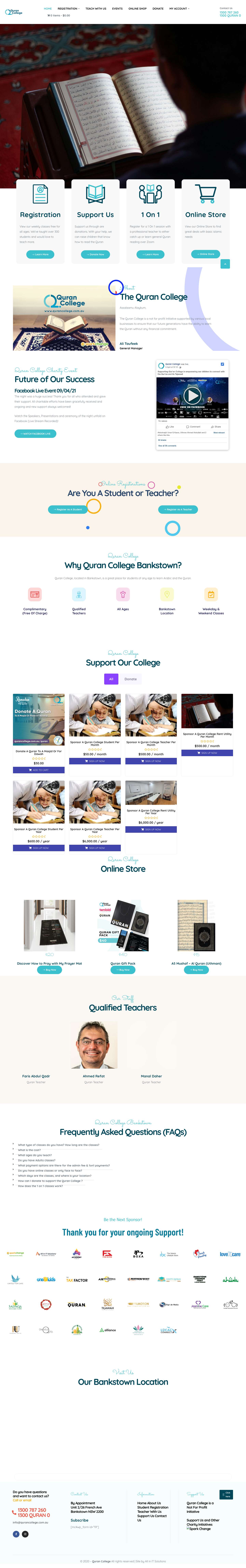 Welcome To The Quran College Bankstown FREE Quran Learning Centre - Quran Collegecircle_2circle_2circle_2circle_2circle_2circle_1circle_2circle_2 - Full Screenshot