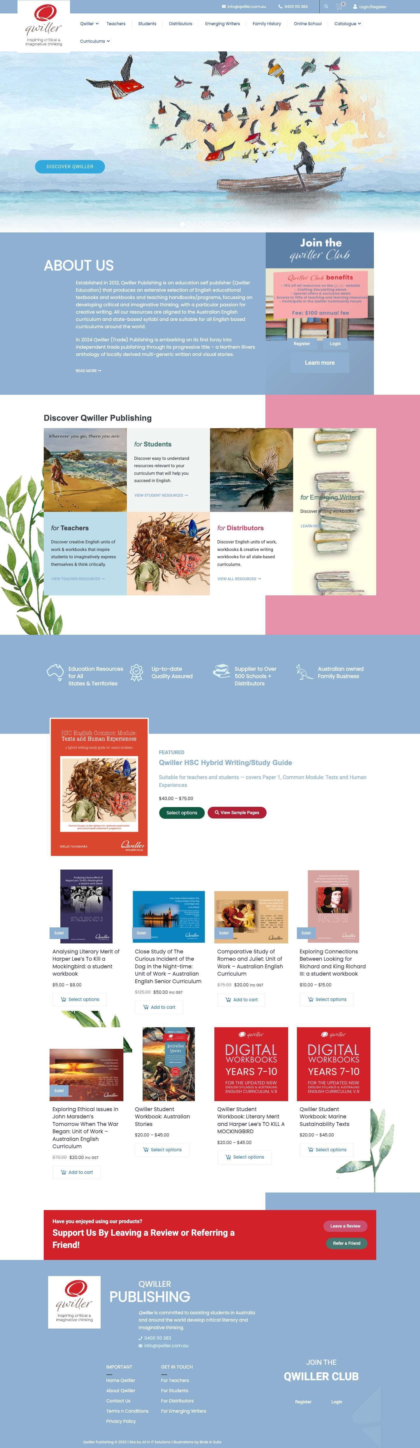 Qwiller Publishing - Full Screenshot