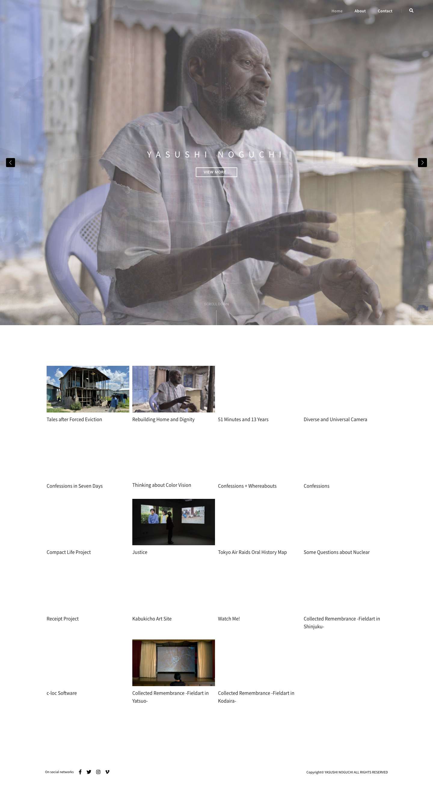 Yasushi Noguchi Website – projects - Full Screenshot