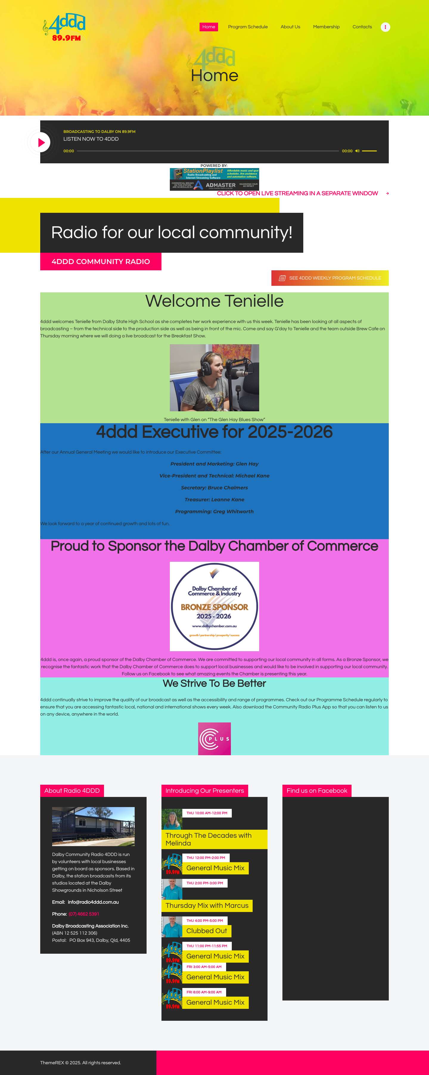 Radio4ddd – FM89.9 The Sounds of the Downs - Full Screenshot