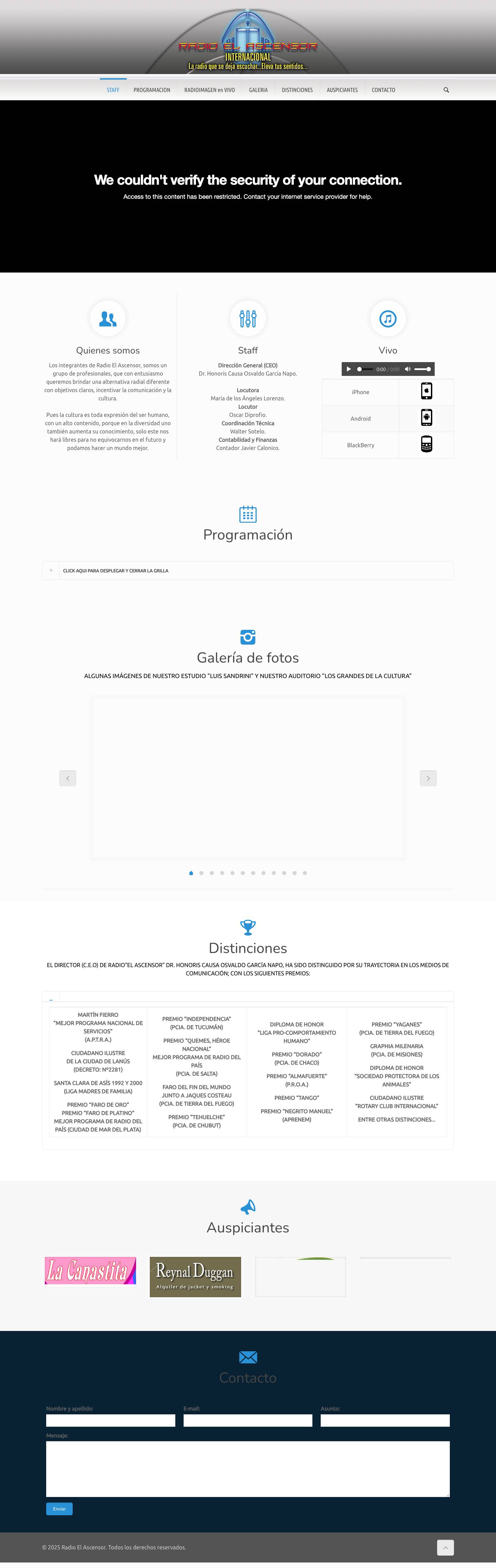 Radio El Ascensor - Full Screenshot