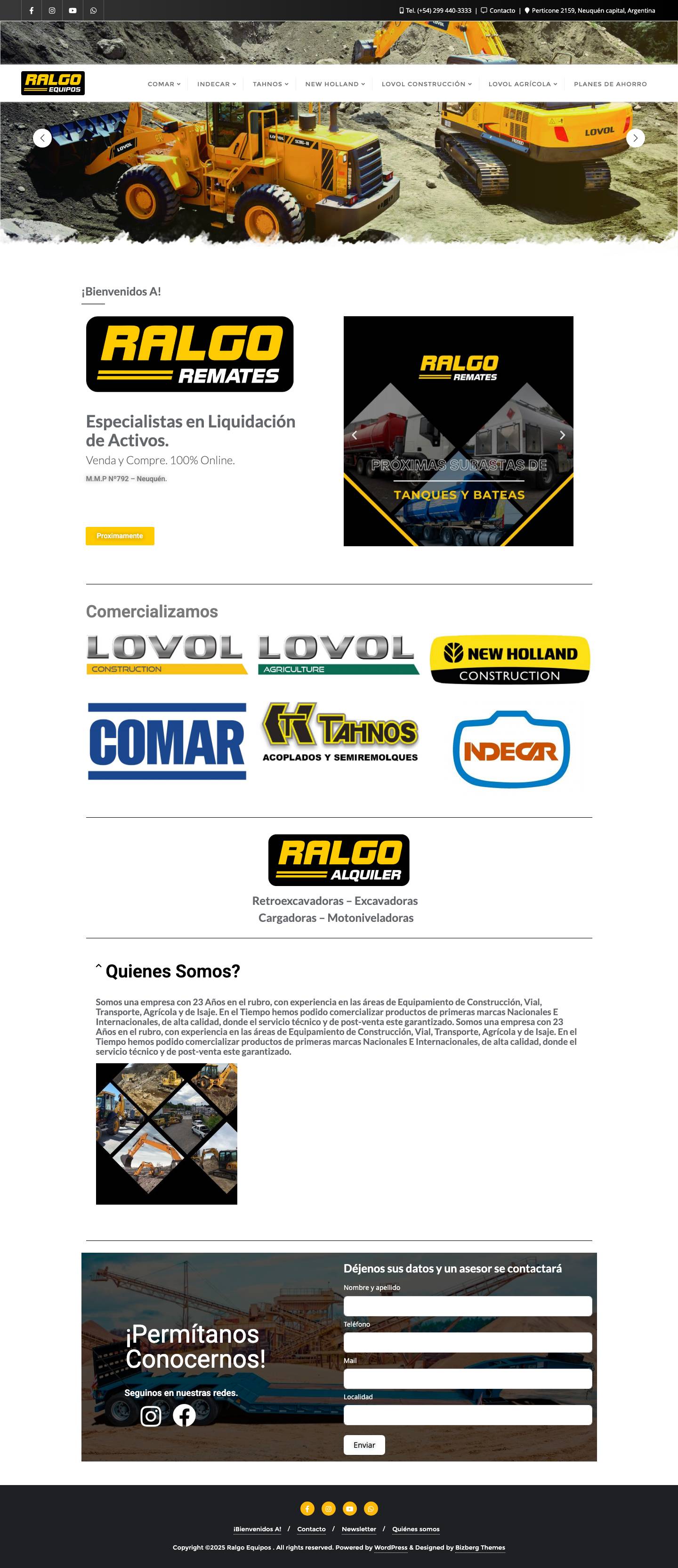 Ralgo Equipos – Ralgo Equipos - Full Screenshot