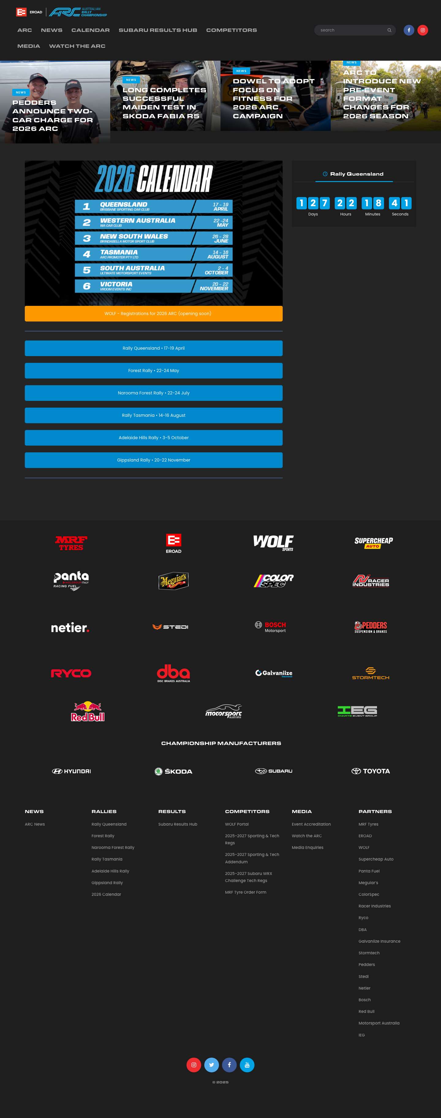 EROAD Australian Rally Championship - Full Screenshot
