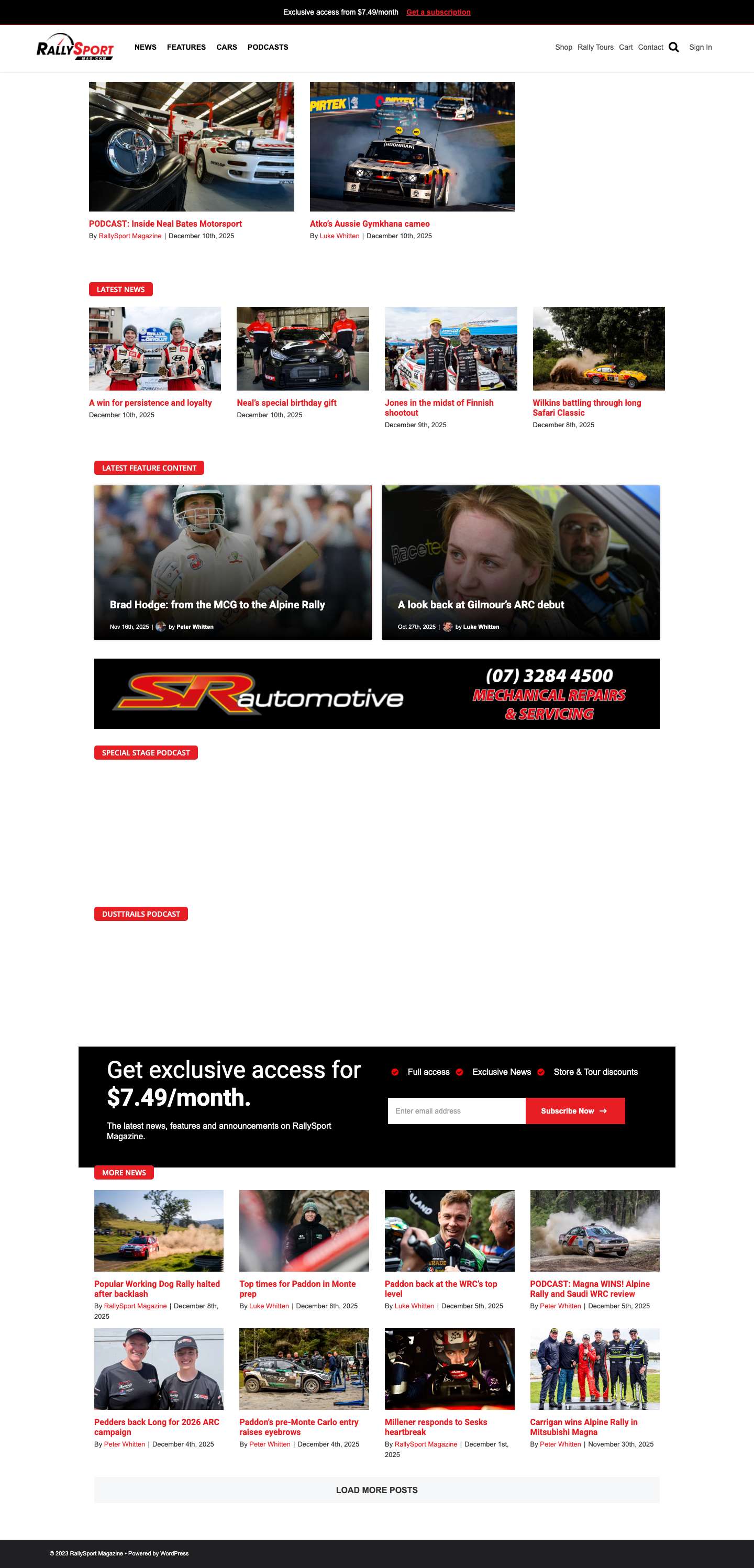 Home - RallySport Magazine - Full Screenshot