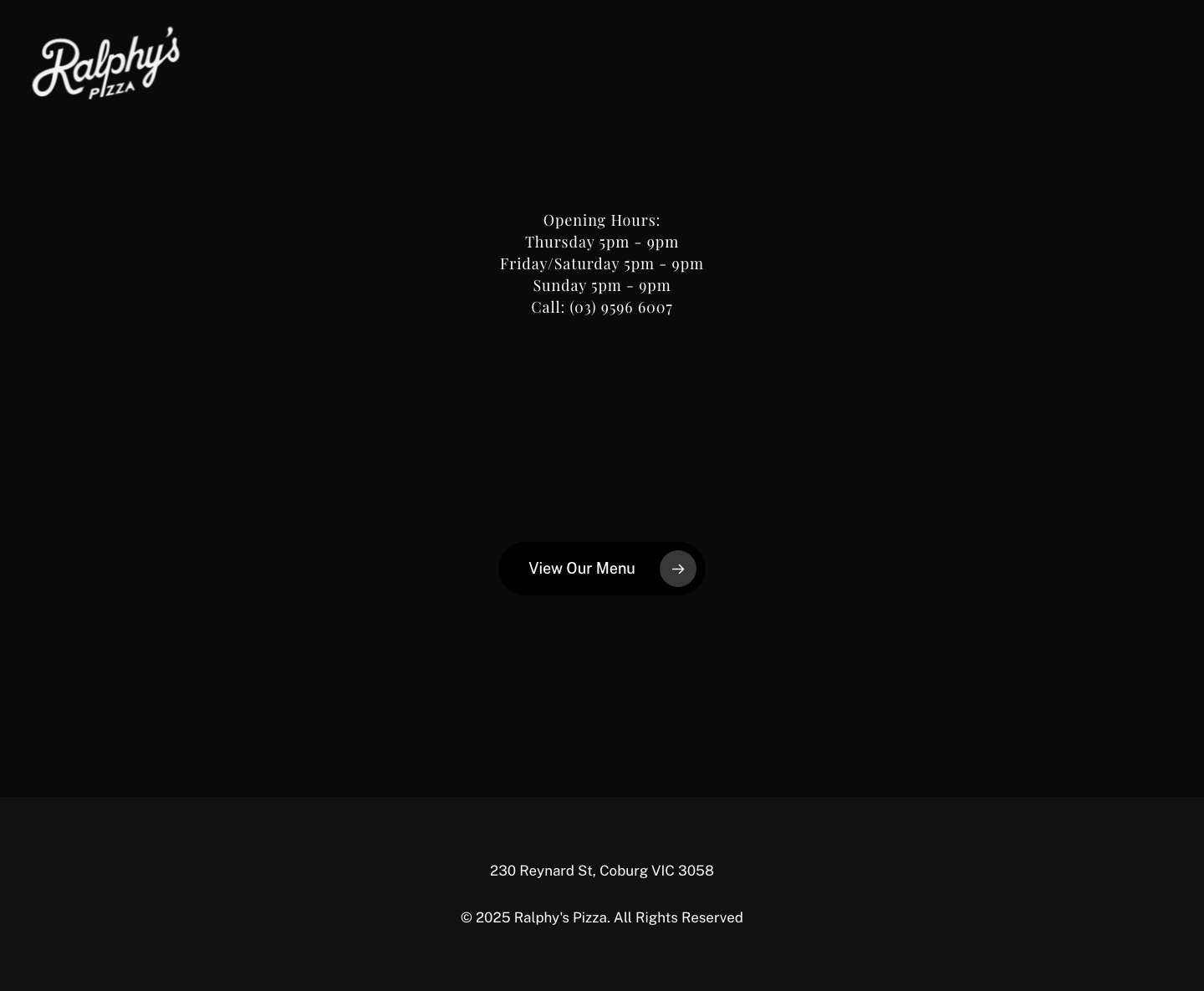 Ralphys Pizza - Full Screenshot