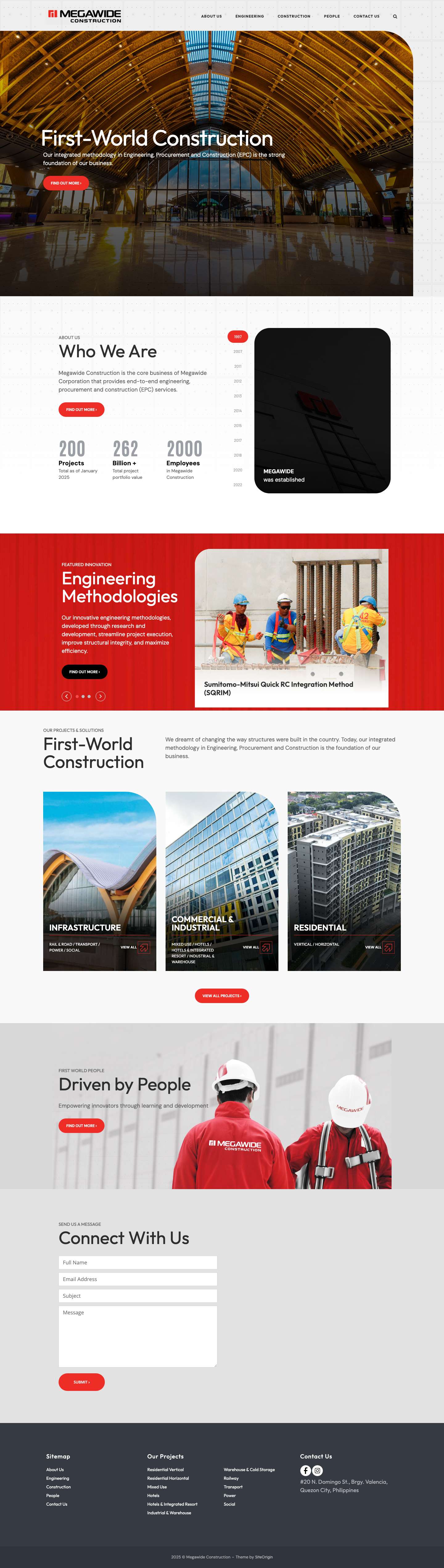 Megawide Construction - Full Screenshot