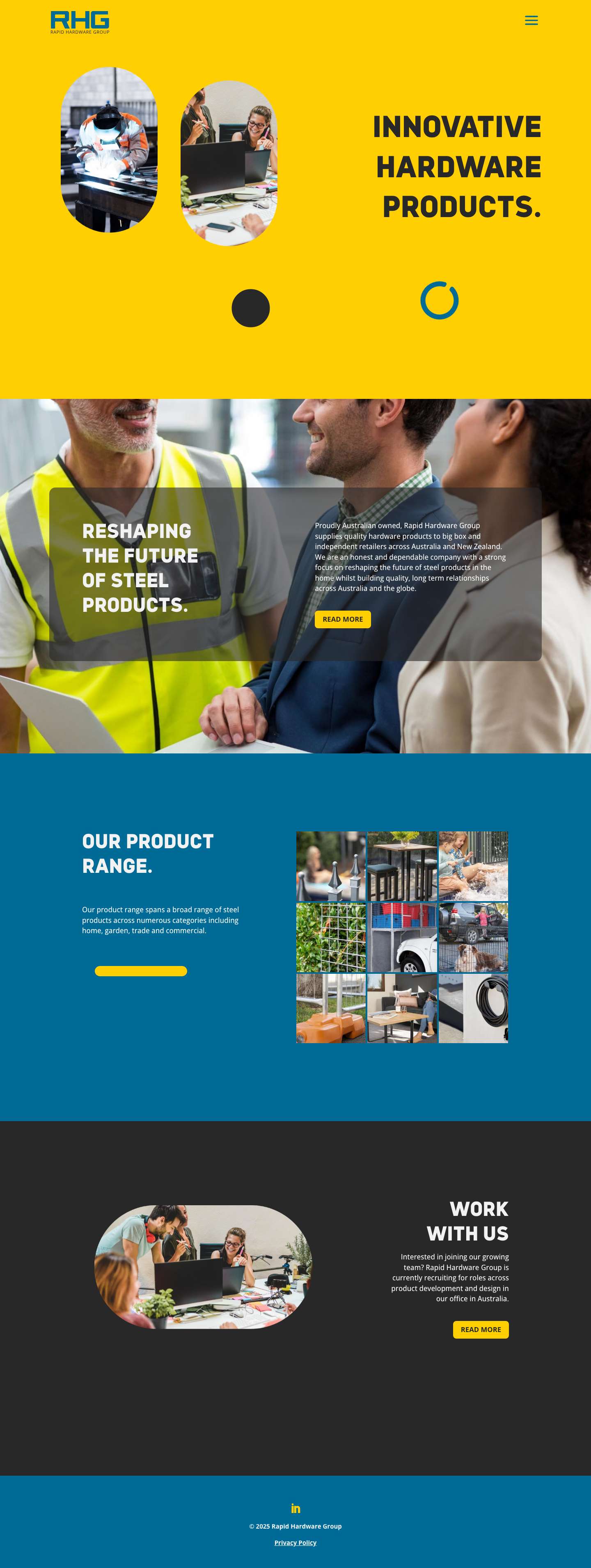 Rapid Hardware Group - Full Screenshot