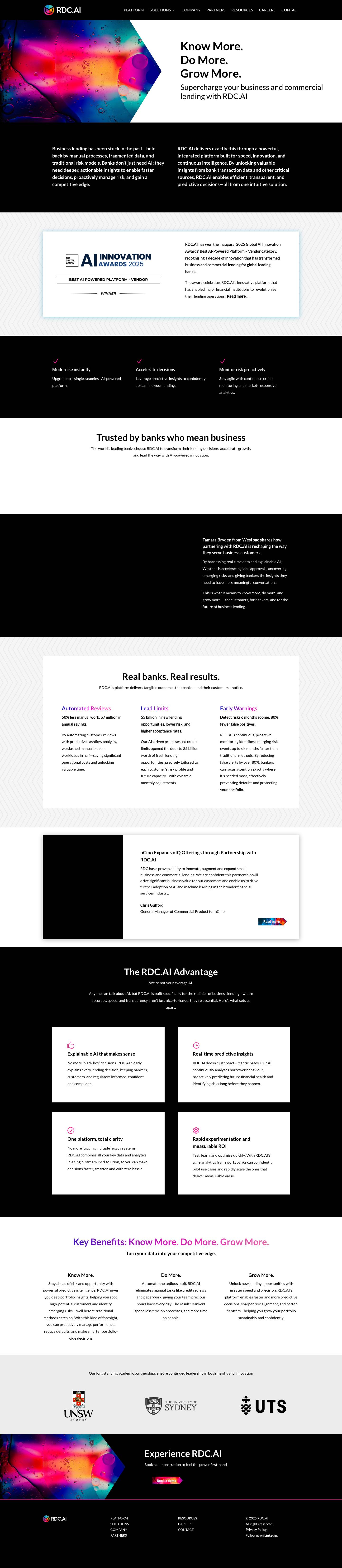 Home - RDC.AI - Full Screenshot