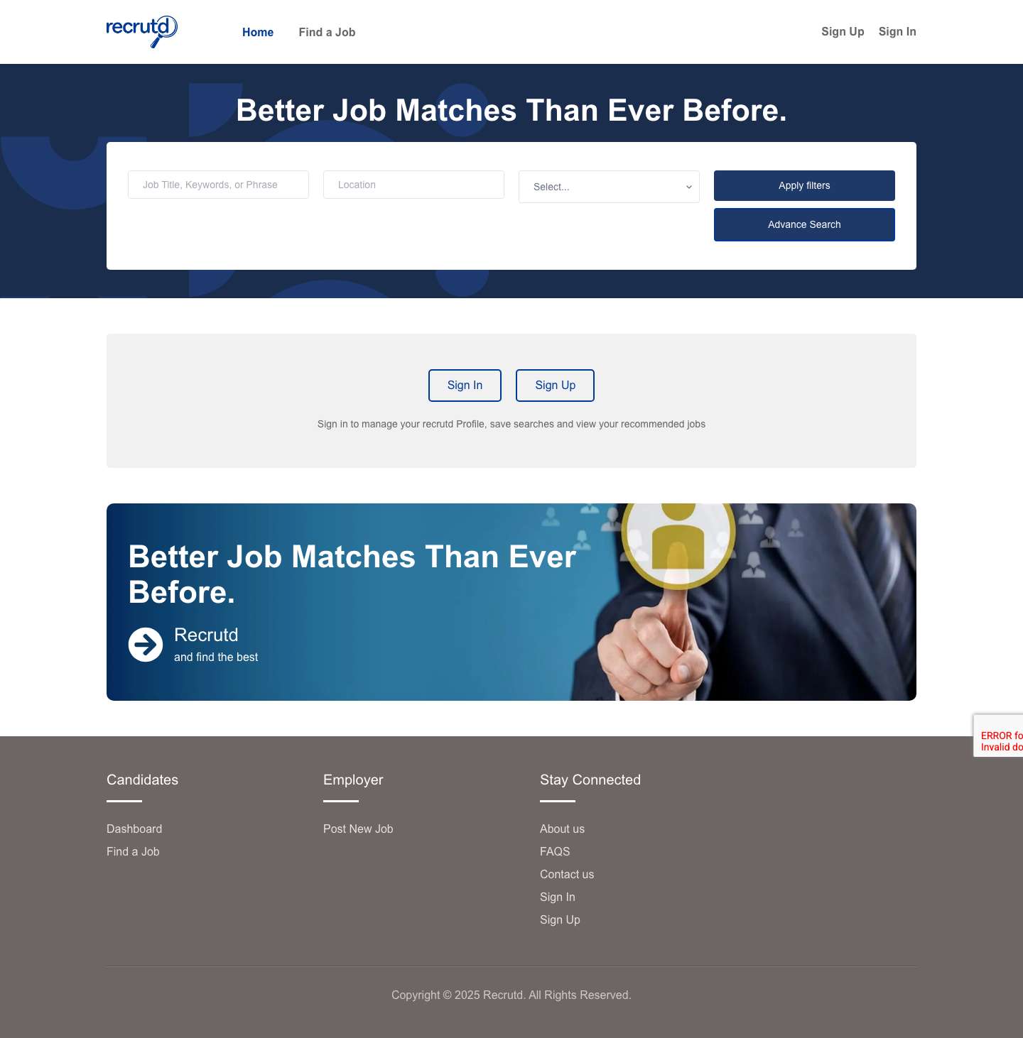 Recrutd - Full Screenshot