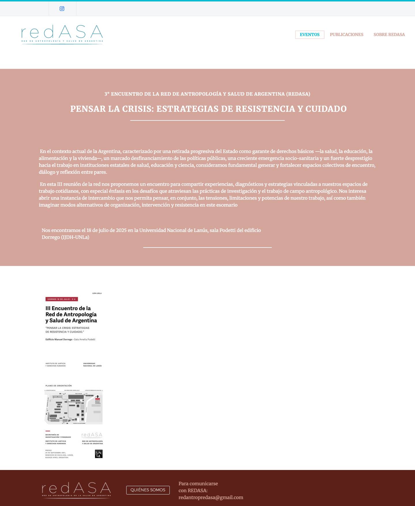 REDASA – Red de Antropología y Salud de Argentina - Full Screenshot