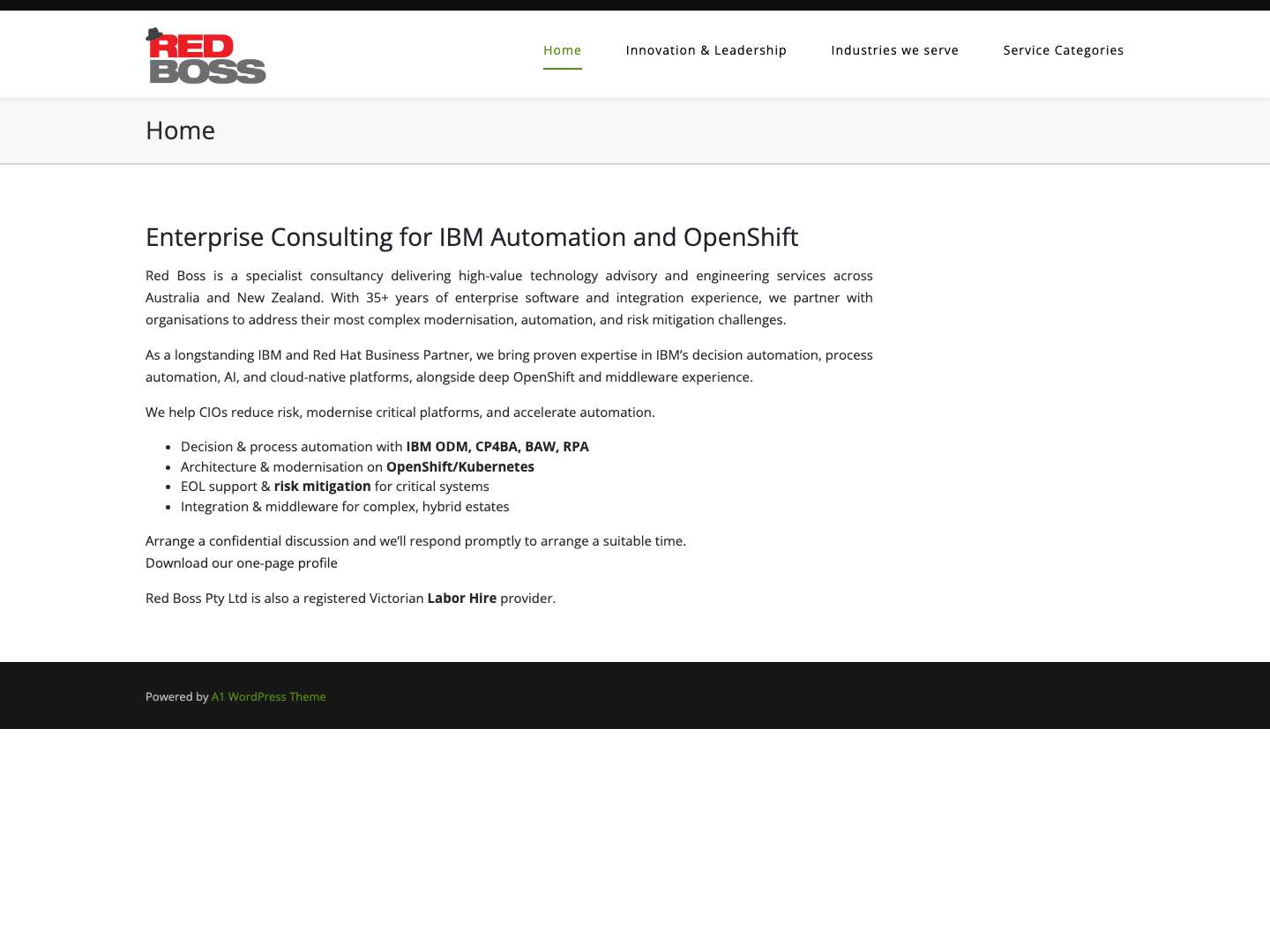 Digital Platform Engineering – Experienced and Independent - Full Screenshot