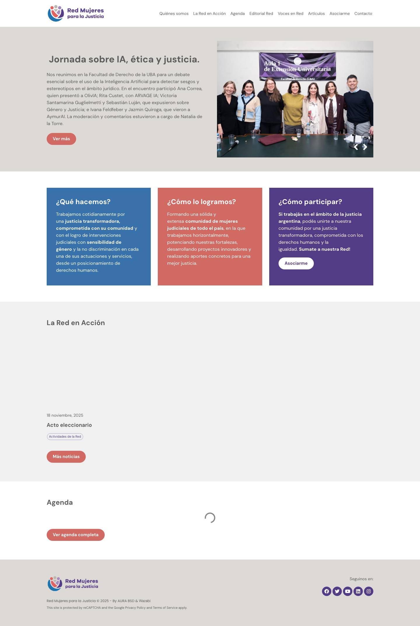 Red Mujeres para la Justicia - Full Screenshot