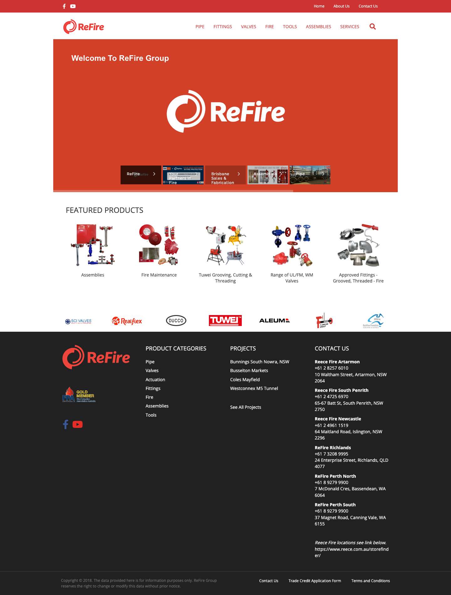 New Home - ReFire Group - Full Screenshot