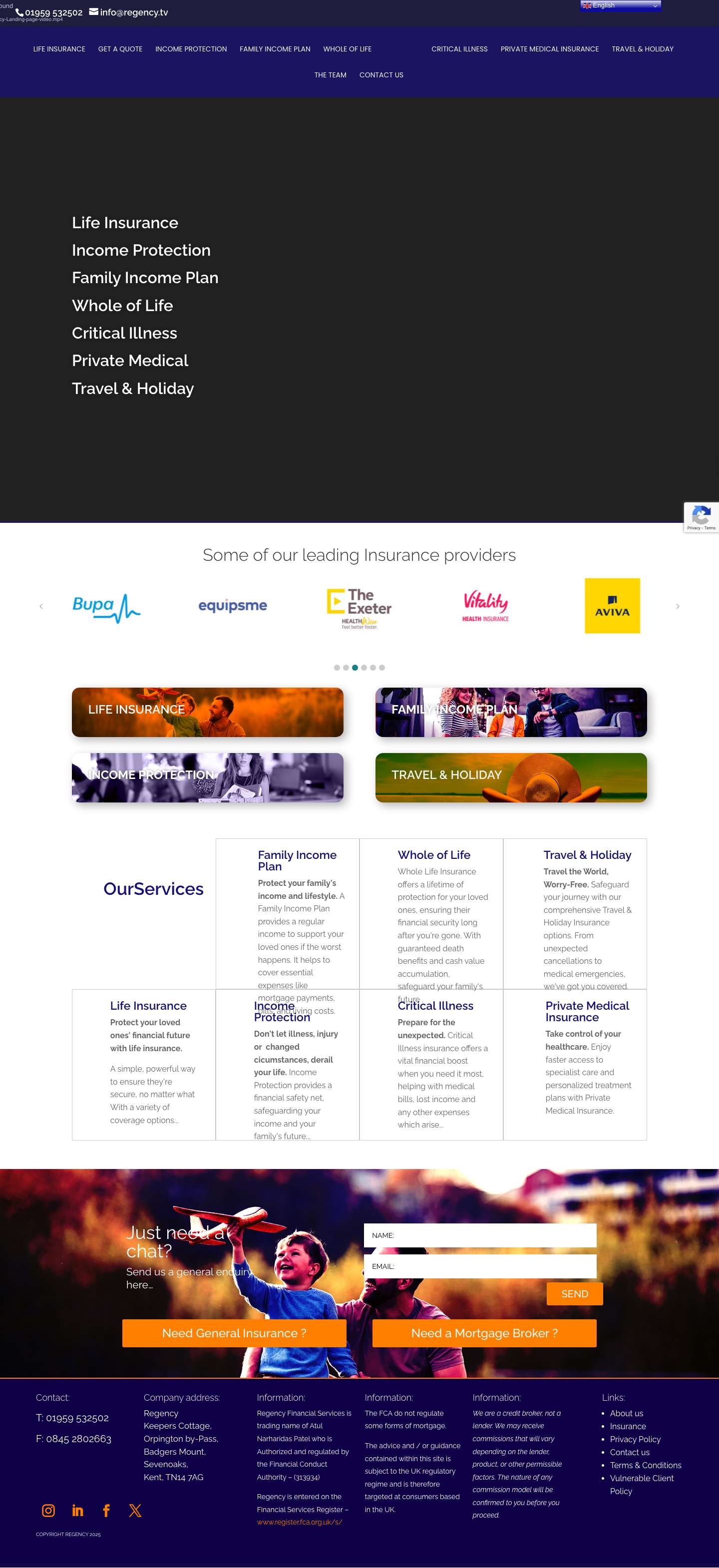 Welcome - Regency - Full Screenshot