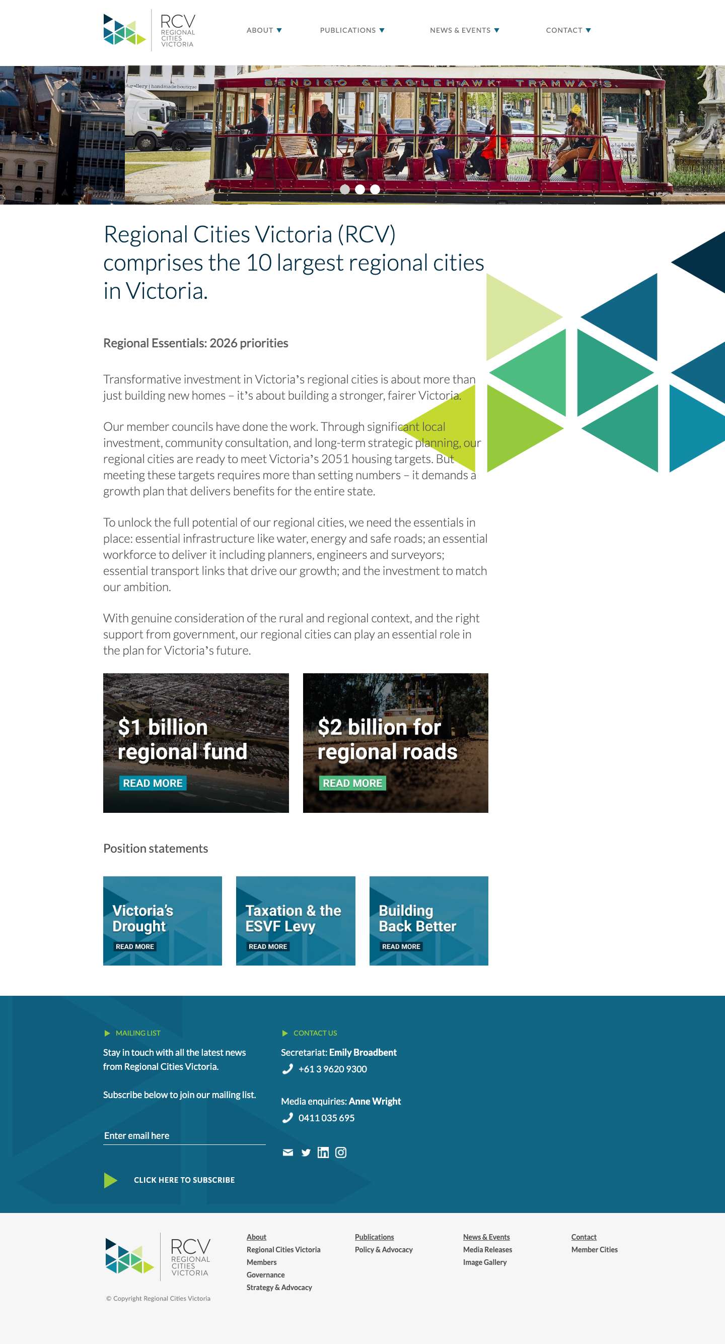 Home - Regional Cities Victoria - Full Screenshot