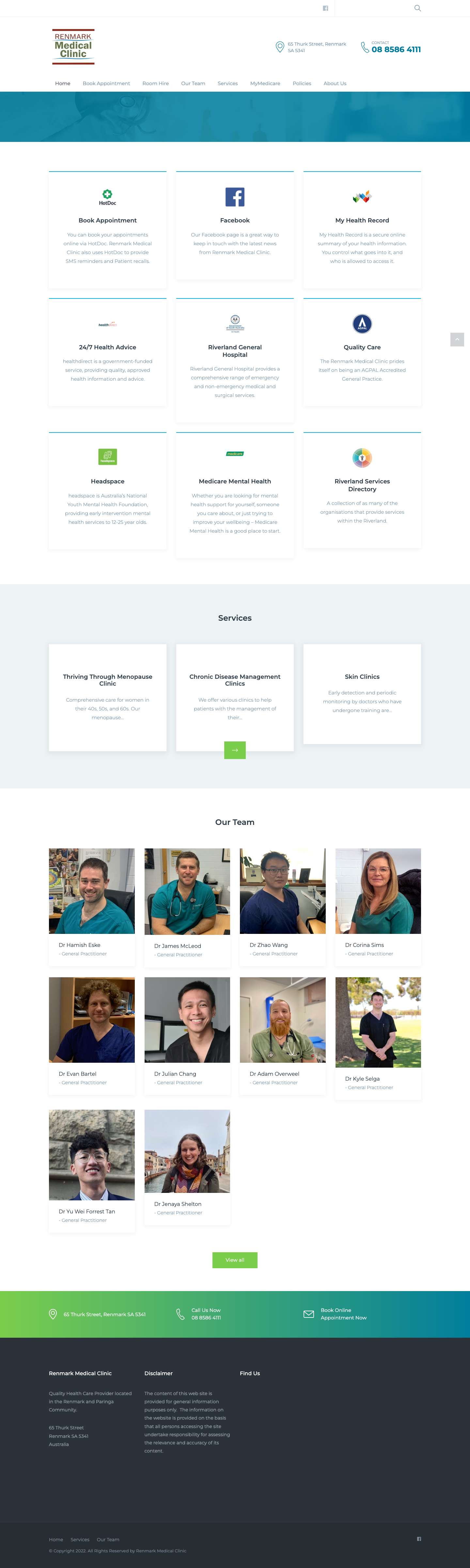 Renmark Medical Clinic - Full Screenshot