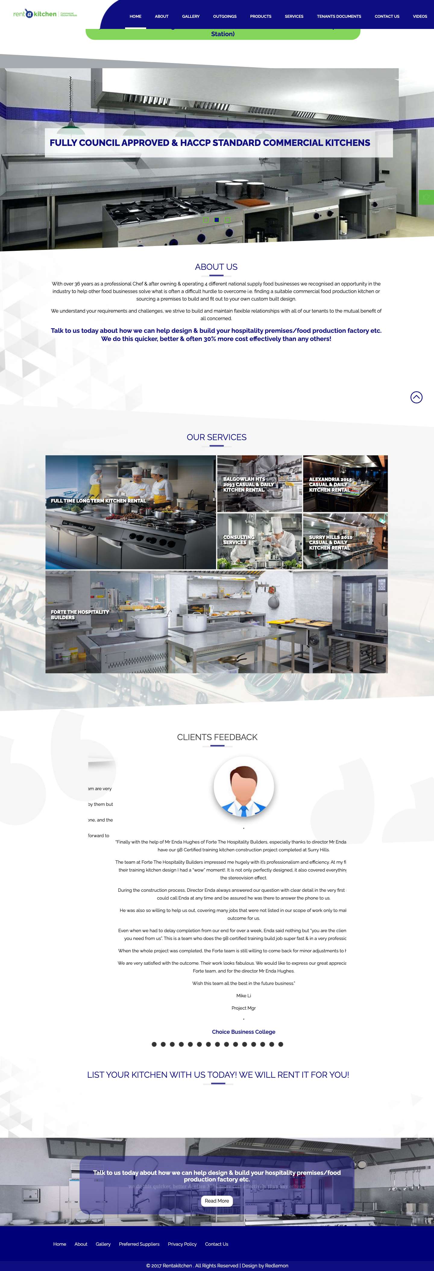 Commercial Kitchens For Rent - 9B Certified & Equipped - Full Screenshot
