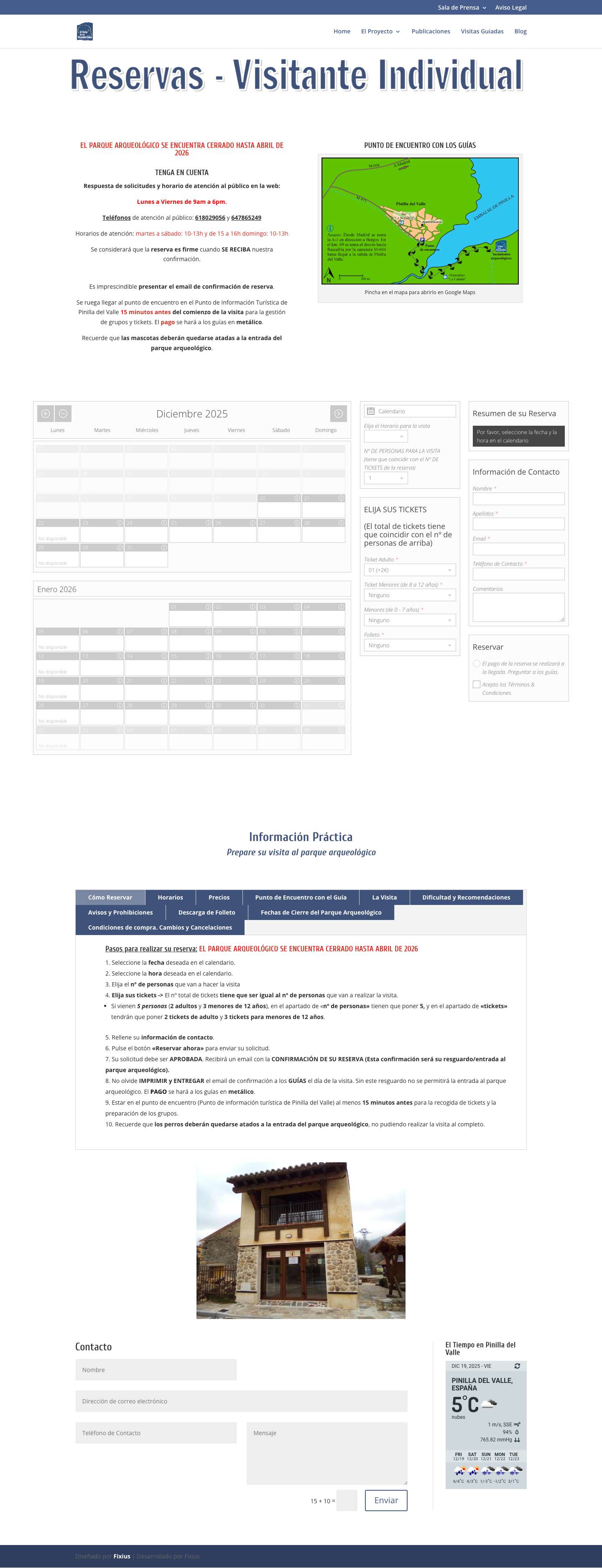 Reservas de visitas guiadas del Valle de los Neandertales (WEB OFICIAL) | Reserva de visitas guiadas del Valle de los Neandertales (WEB OFICIAL) - Full Screenshot