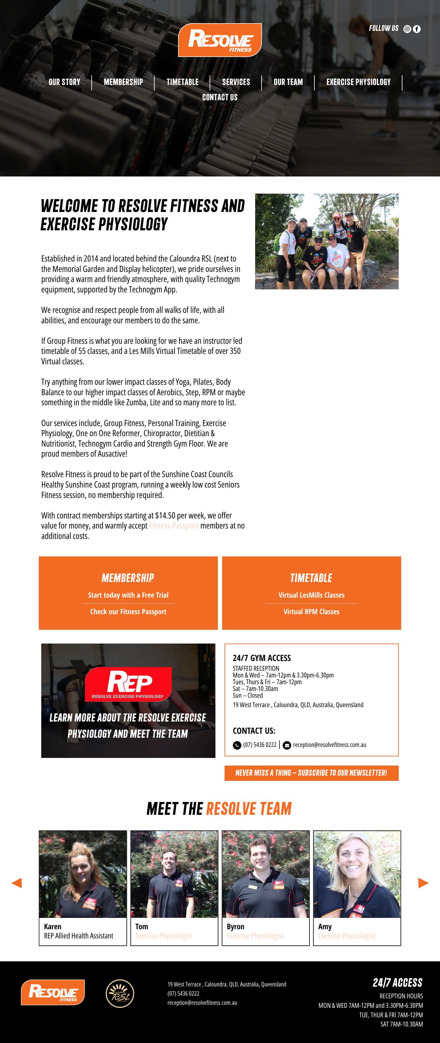 Resolve Fitness Exercise Physiology - Full Screenshot