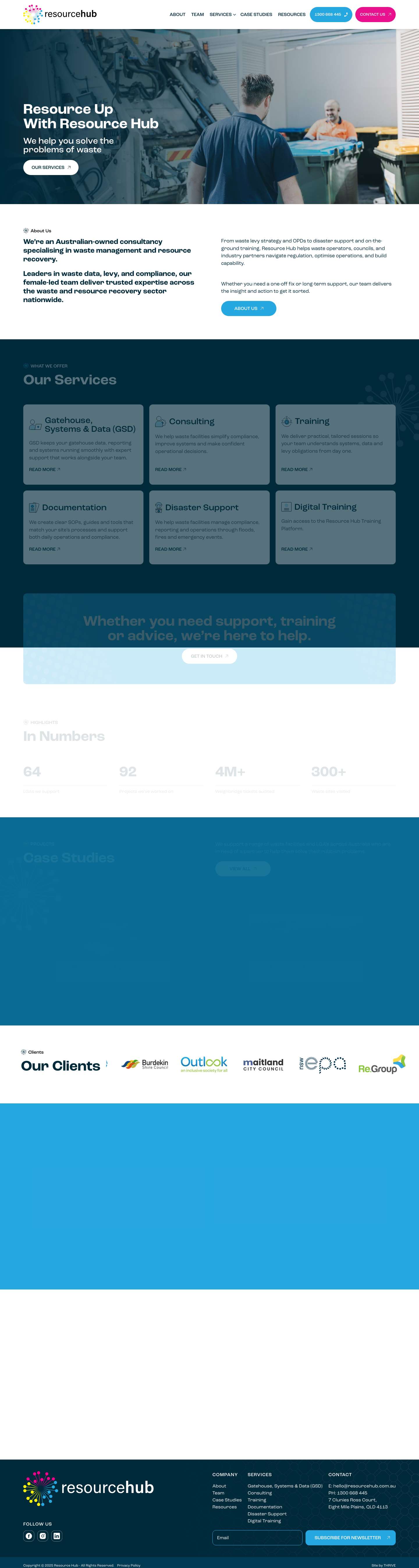 Resource Hub - More Business, Less Waste - Full Screenshot