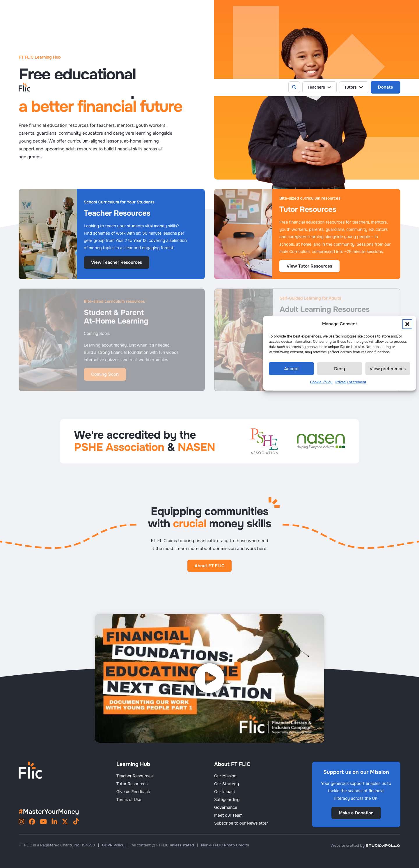 Home | FT FLIC Learning Hub - Full Screenshot