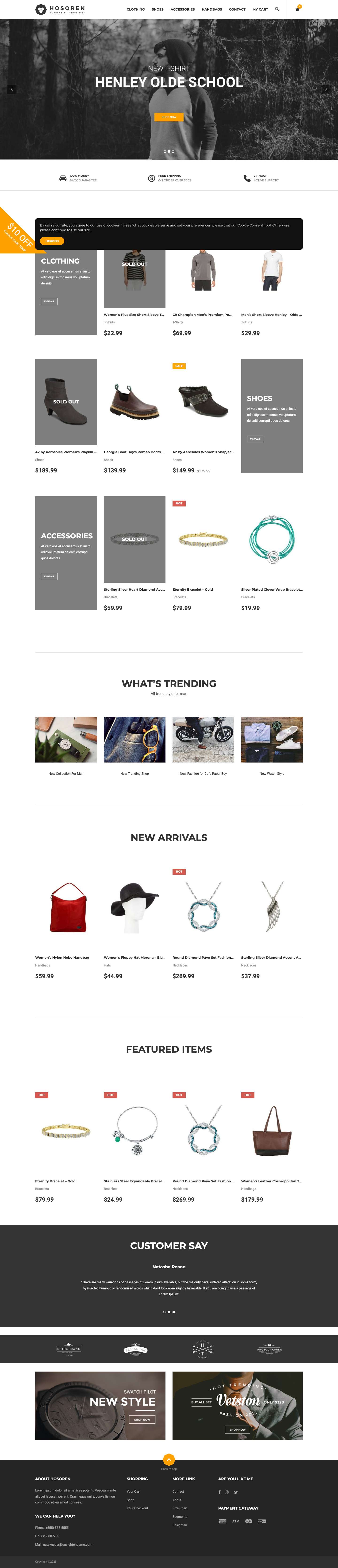 Hosoren - Demo Site - Full Screenshot