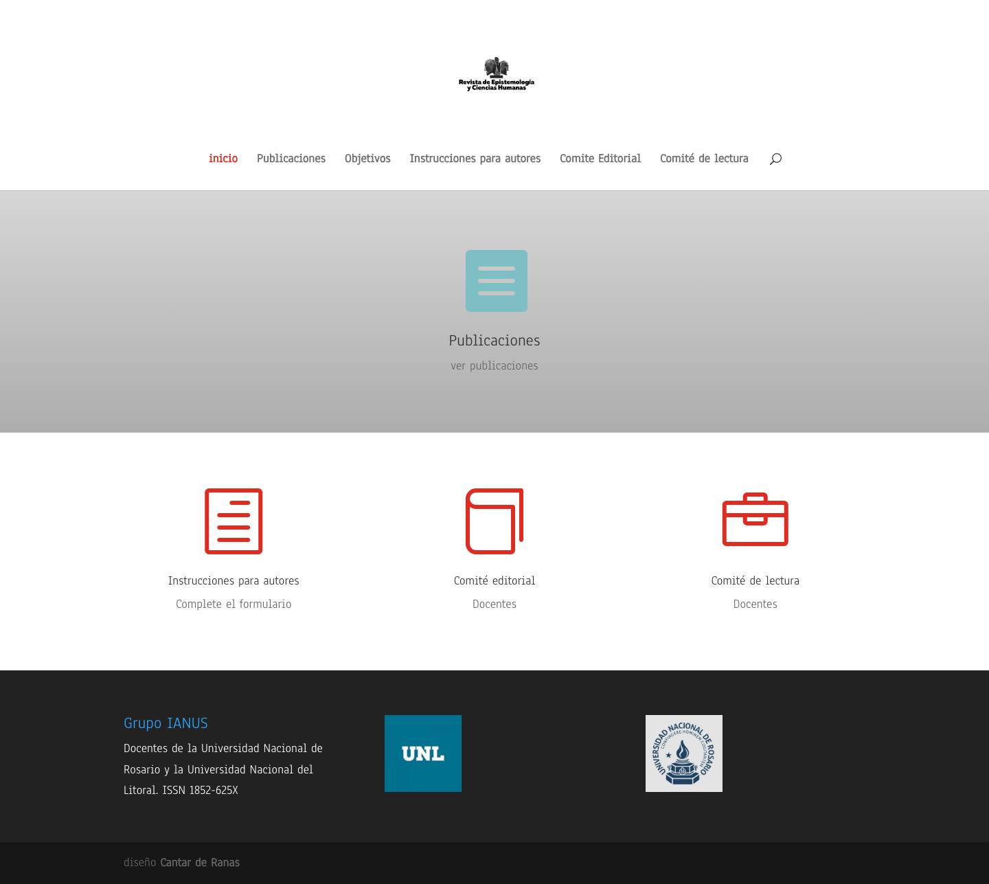 La Revista de Epistemología y Ciencias Humanas - Full Screenshot