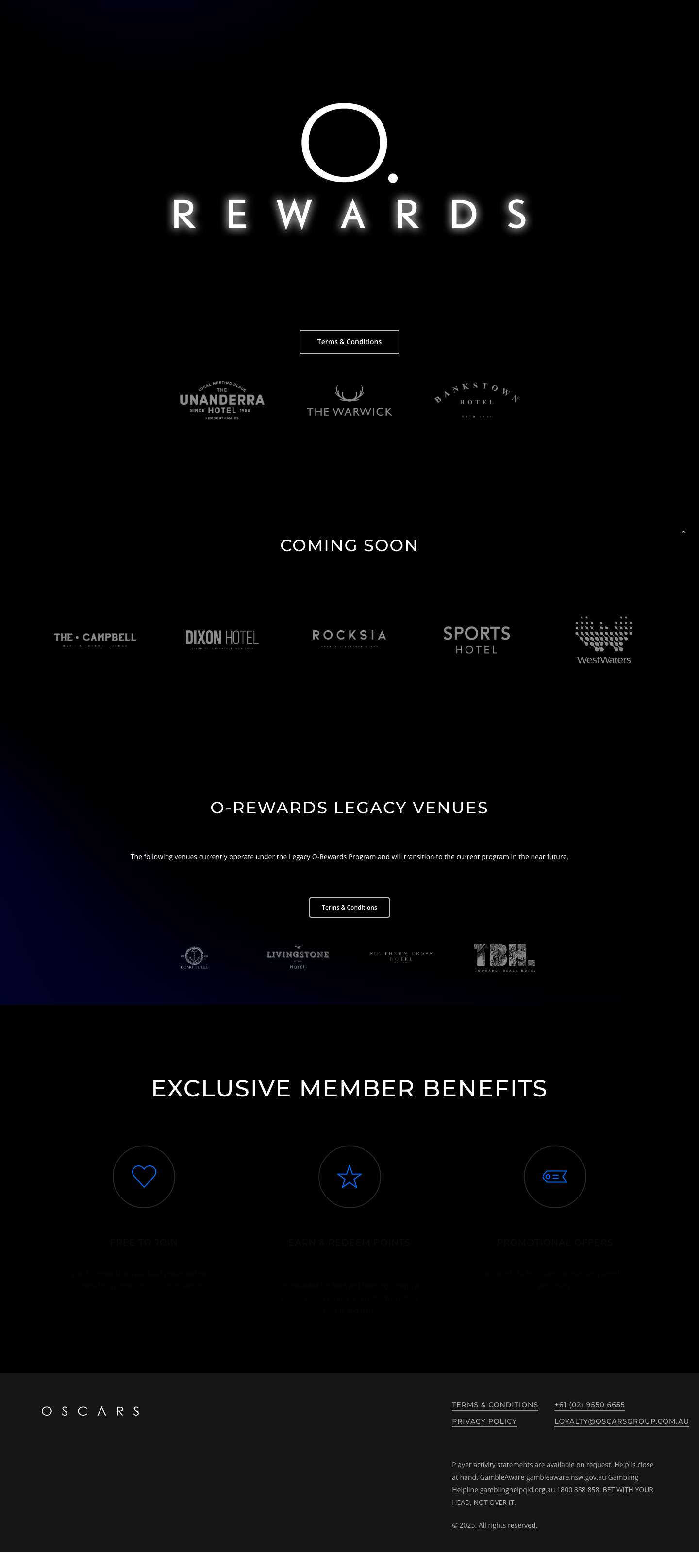 O-Rewards – by Oscars Group - Full Screenshot