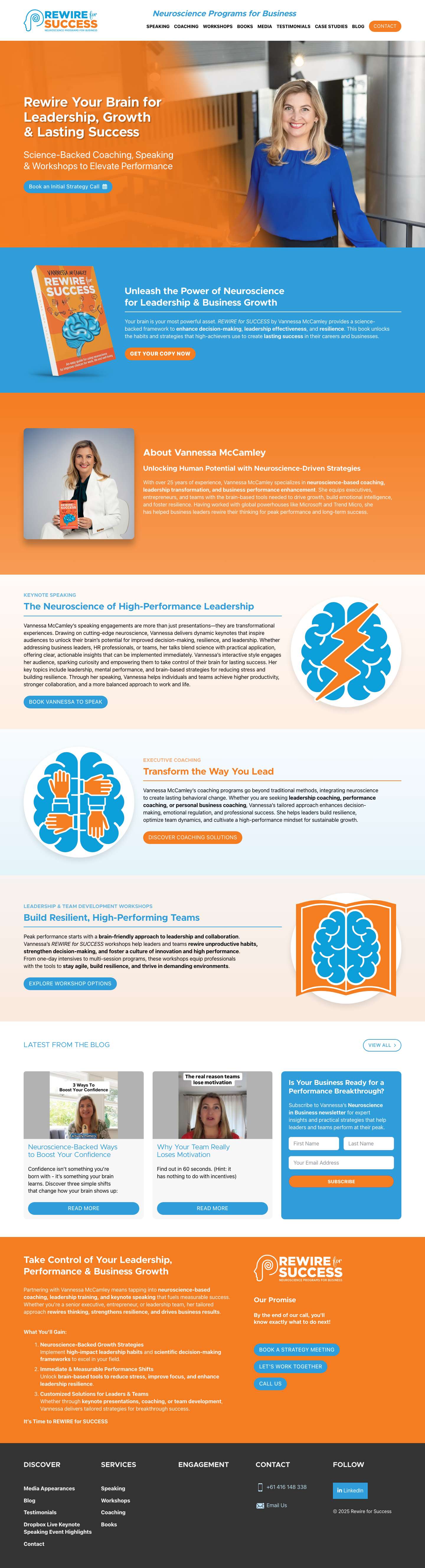 Transform Your Life and Business with Rewire for Success - Full Screenshot