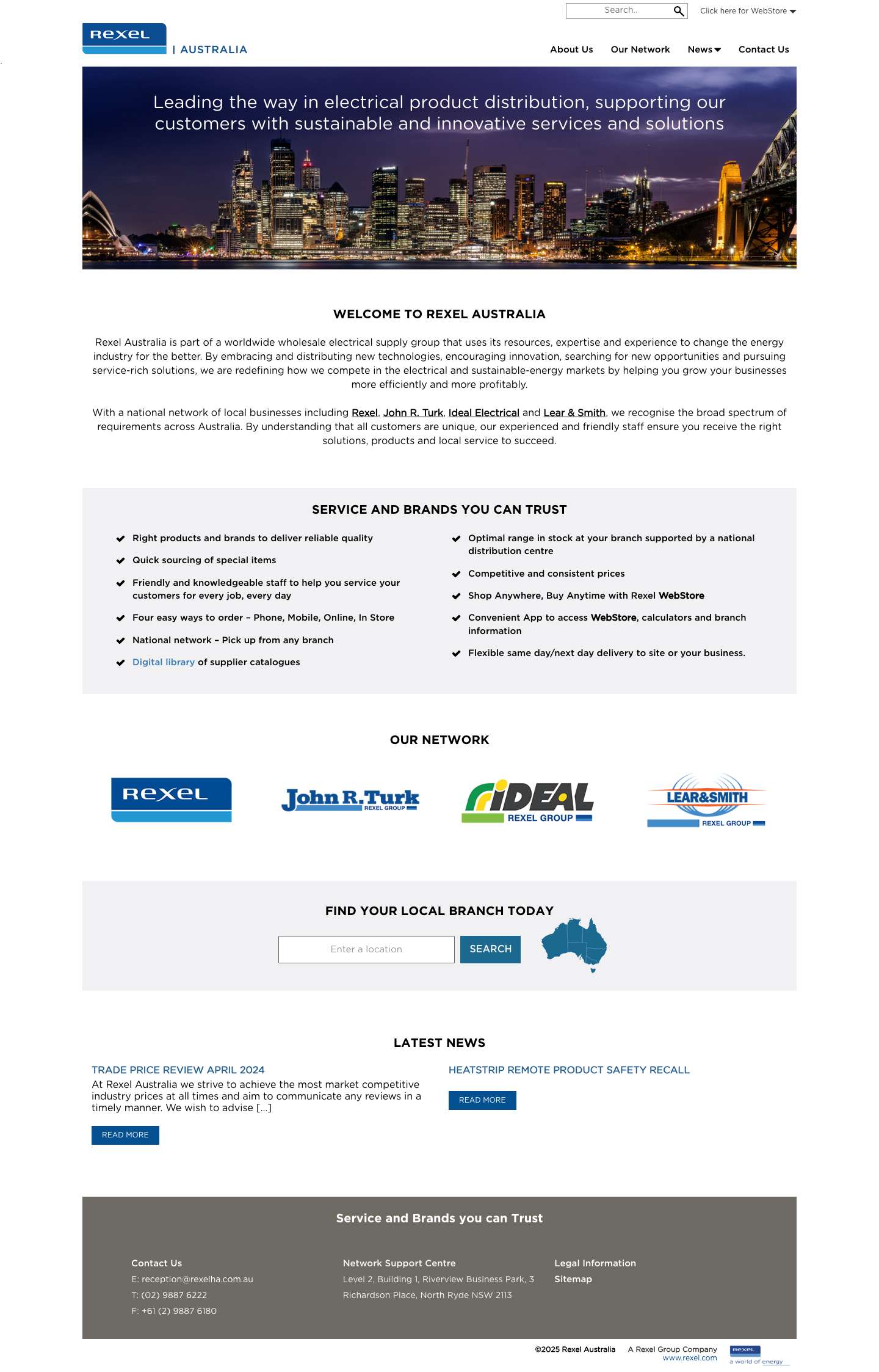 Rexel Australia - Full Screenshot