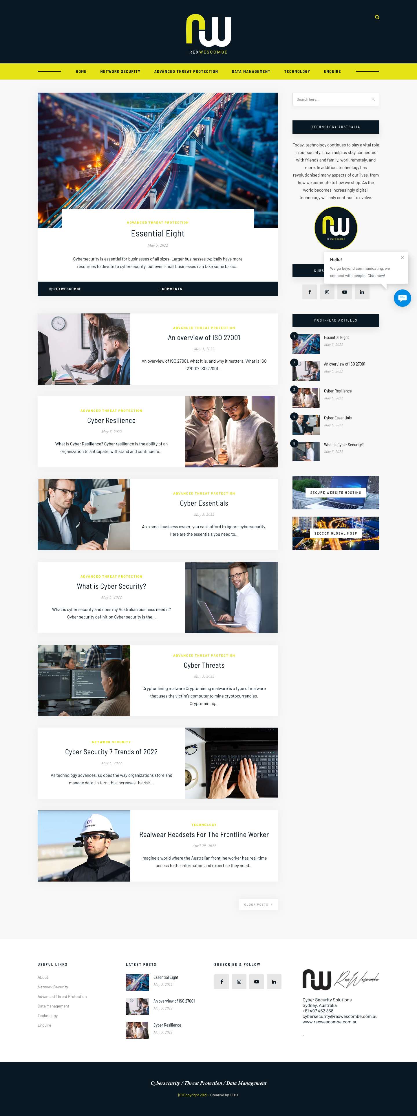 Technology Australia - Digital Technology Australia - Full Screenshot
