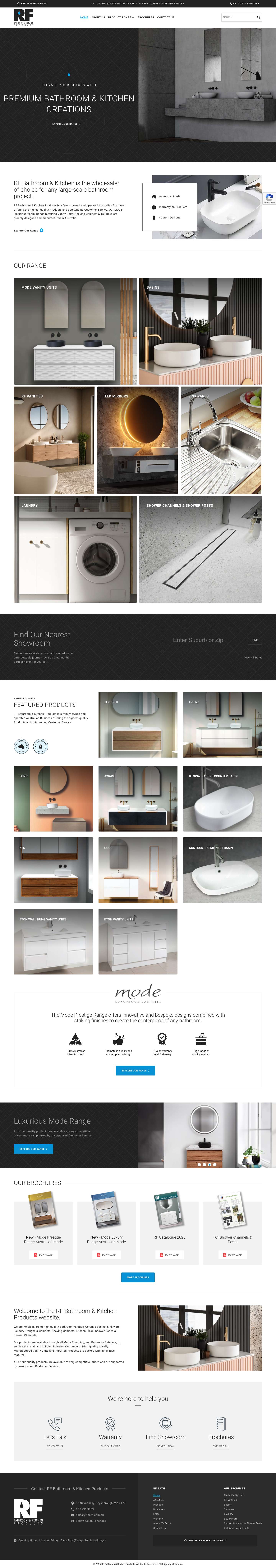 Bathroom Vanity Wholesalers | Ceramic Basins | Sink Ware - Full Screenshot