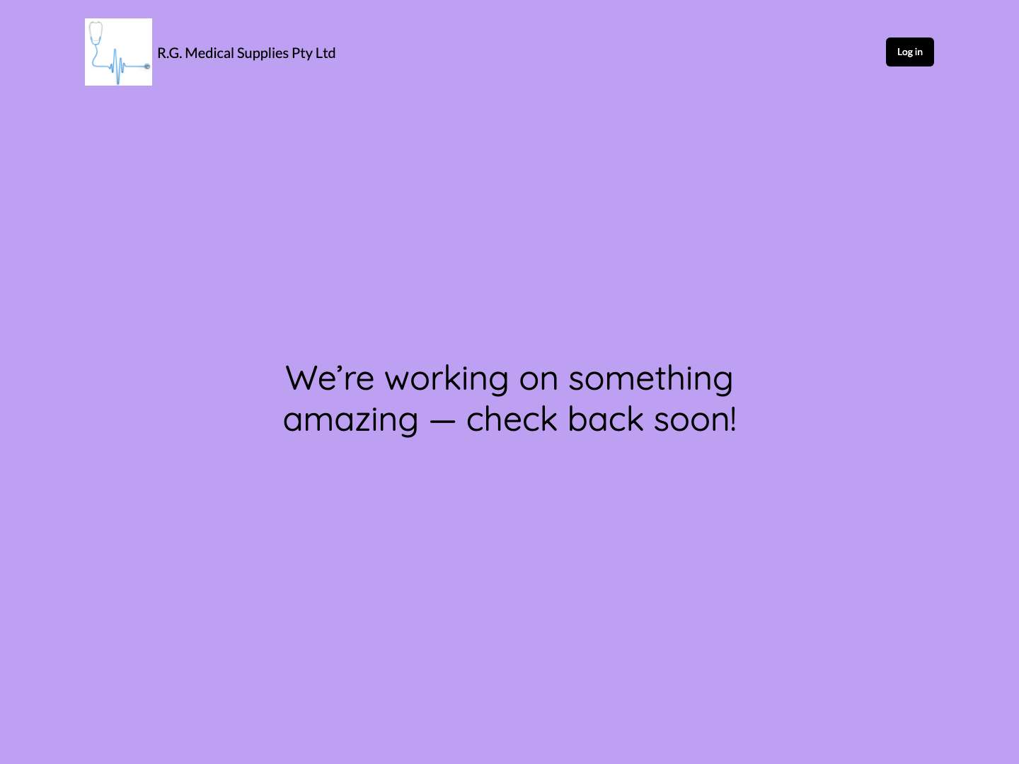 R.G. Medical Supplies Pty Ltd – Medical Supplies, Consumables, Flu Vaccine, Melbourne Australia - Full Screenshot