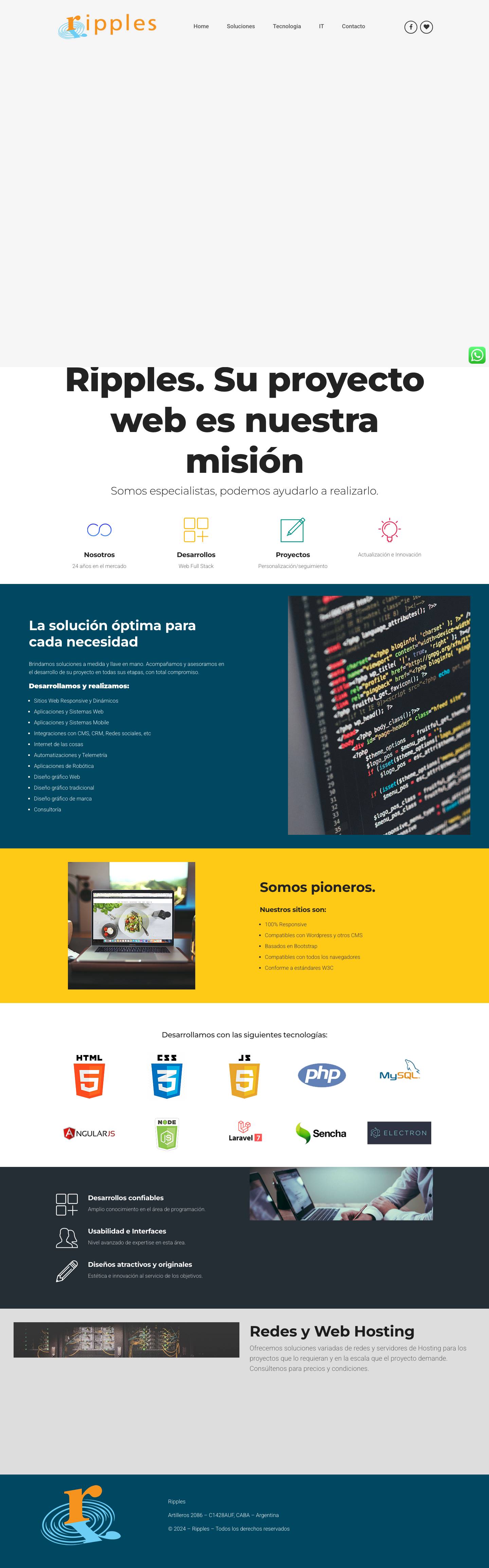Ripples – Full Stack Web - Full Screenshot