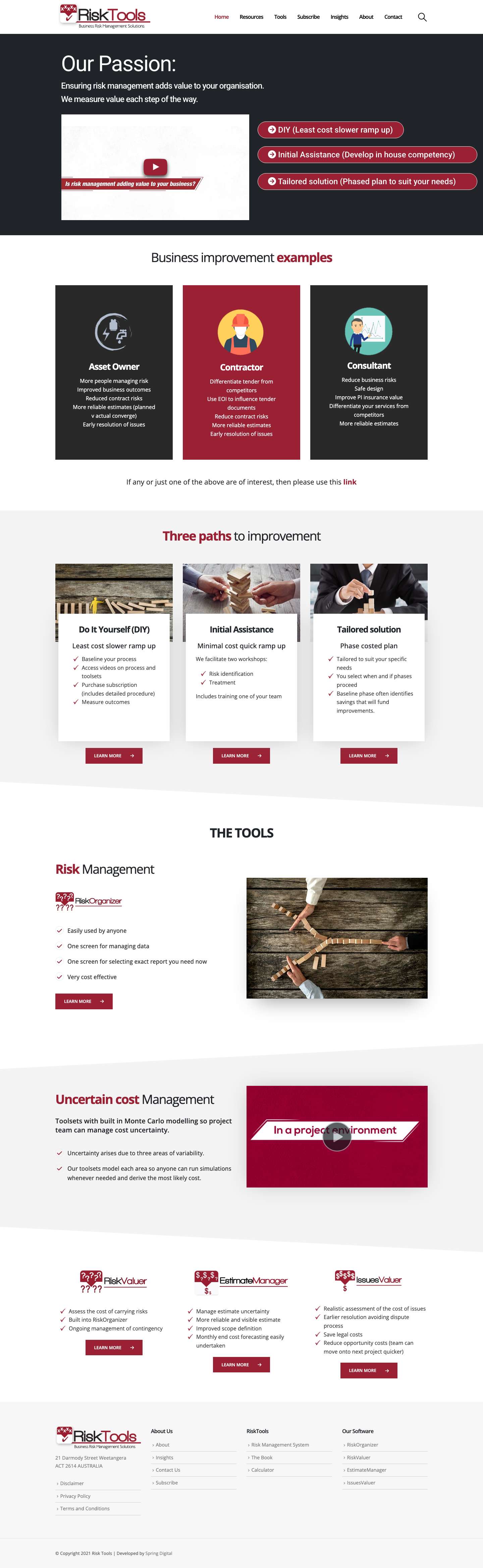RiskTools - Full Screenshot