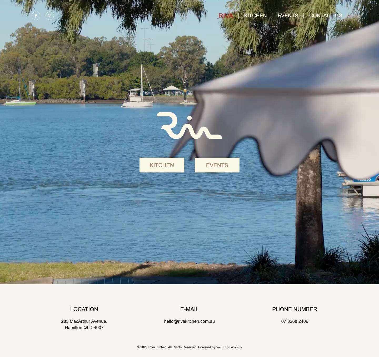 Riva Kitchen | Hamilton Breakfast, Dining, Weddings & Events - Full Screenshot