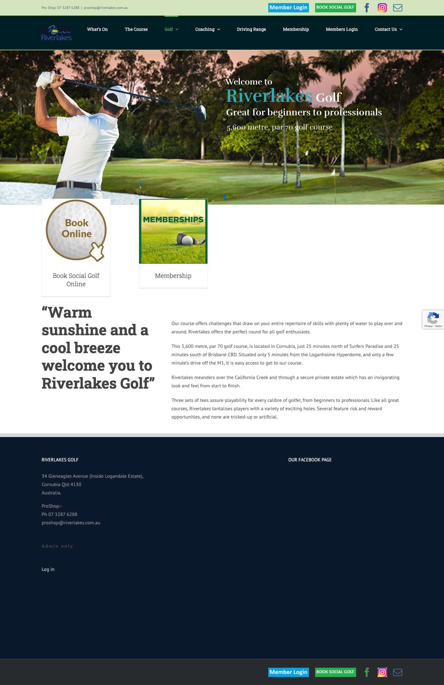 Riverlakes | Golf, Cornubia, Logan City - Full Screenshot