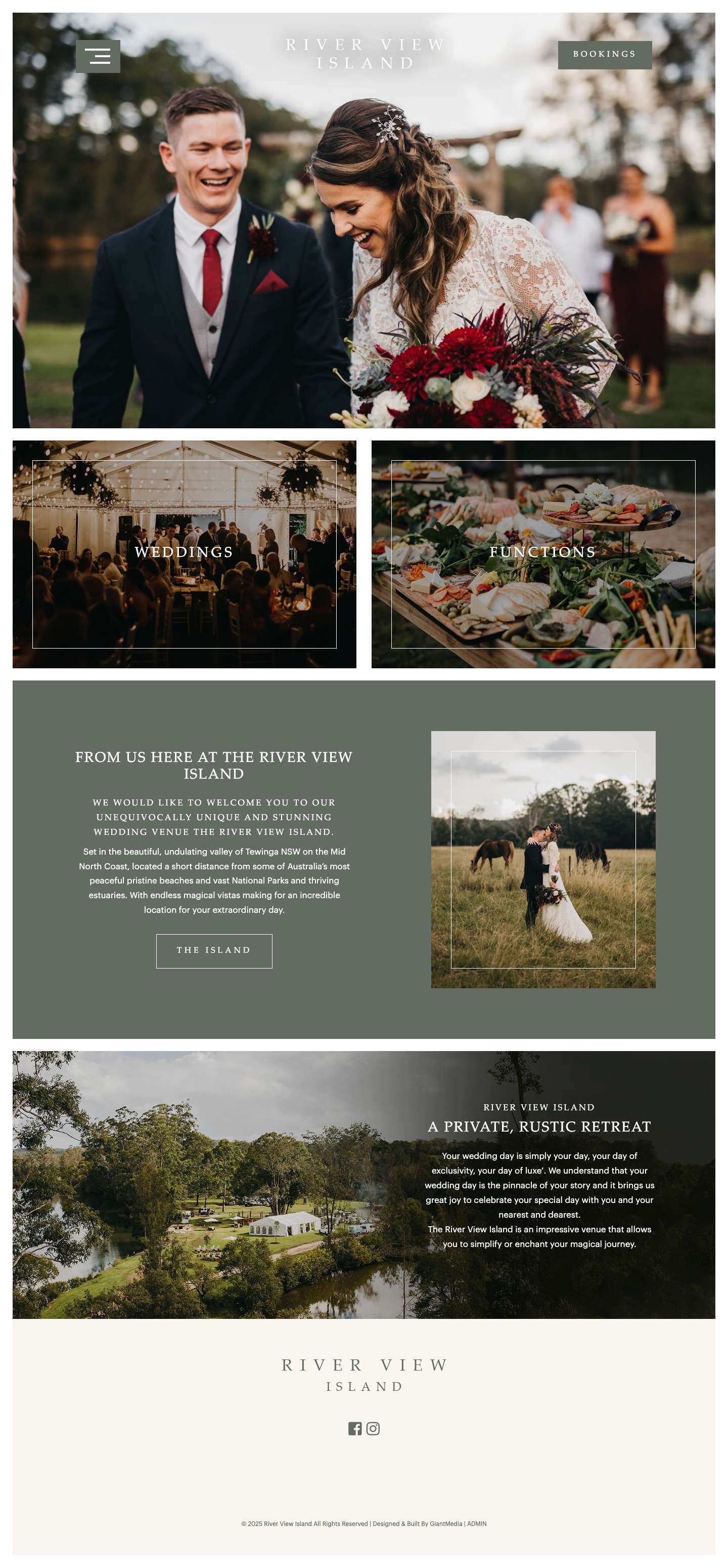 Wedding Venue Mid North Coast | River View Island - Full Screenshot