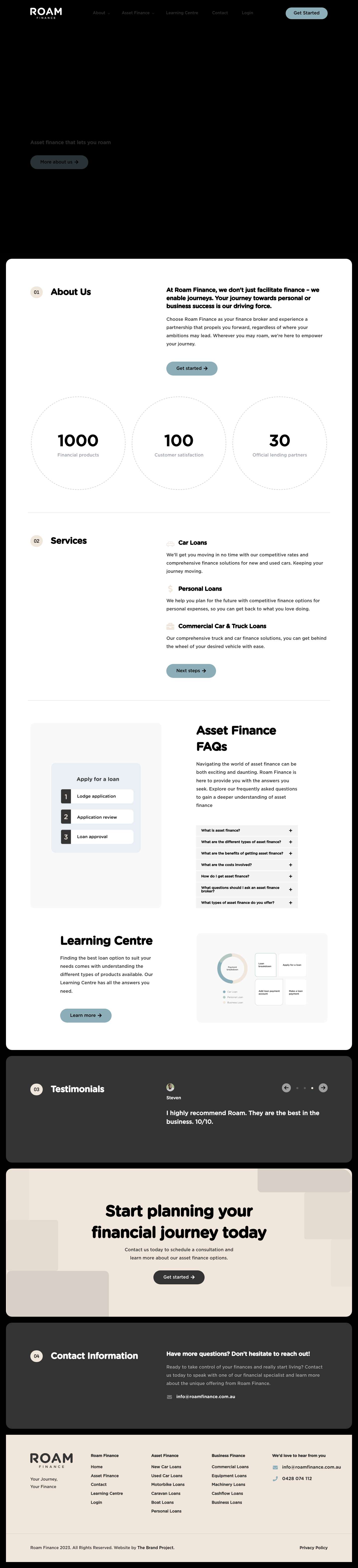 Roam Finance - Your Journey, Your Finance - Full Screenshot