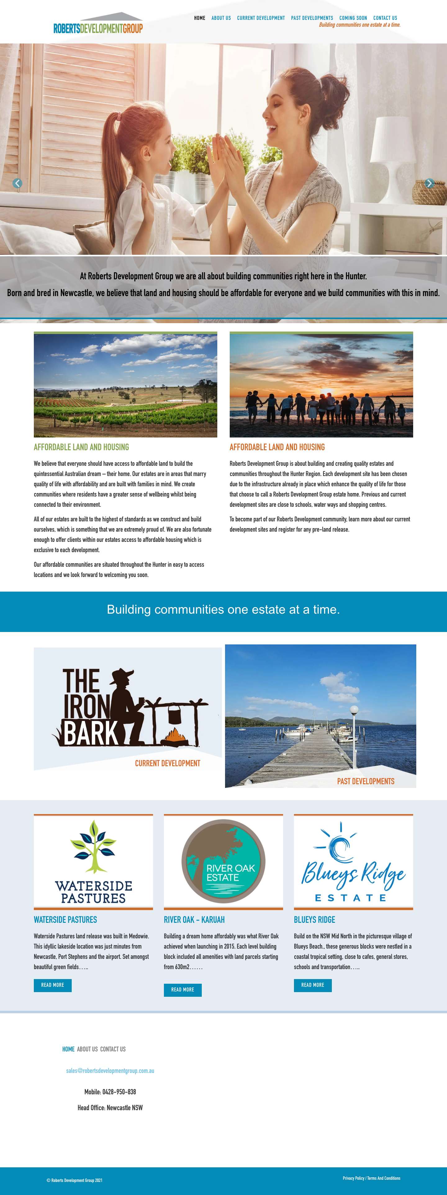 HOME - Roberts Development Group - Full Screenshot