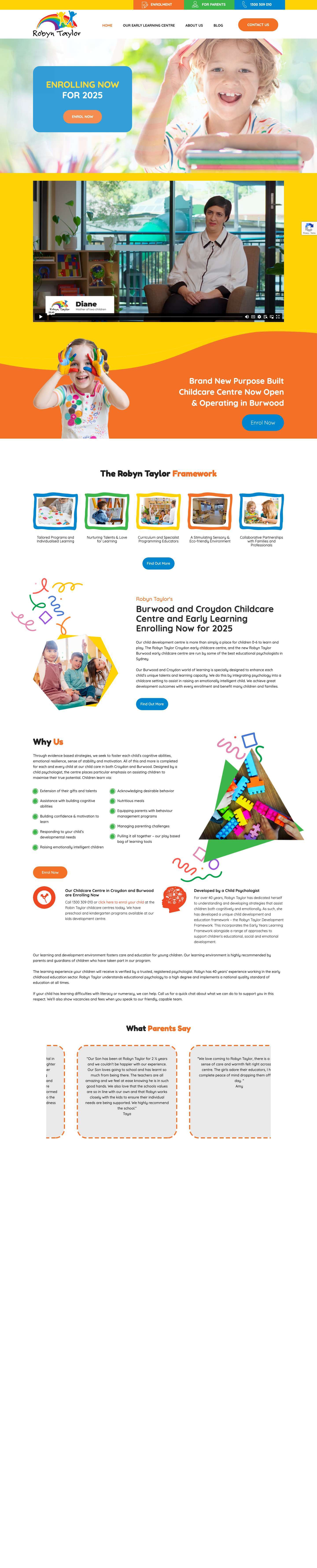 Croydon Early Learning and Childhood Centre | Child Care Croydon - Full Screenshot