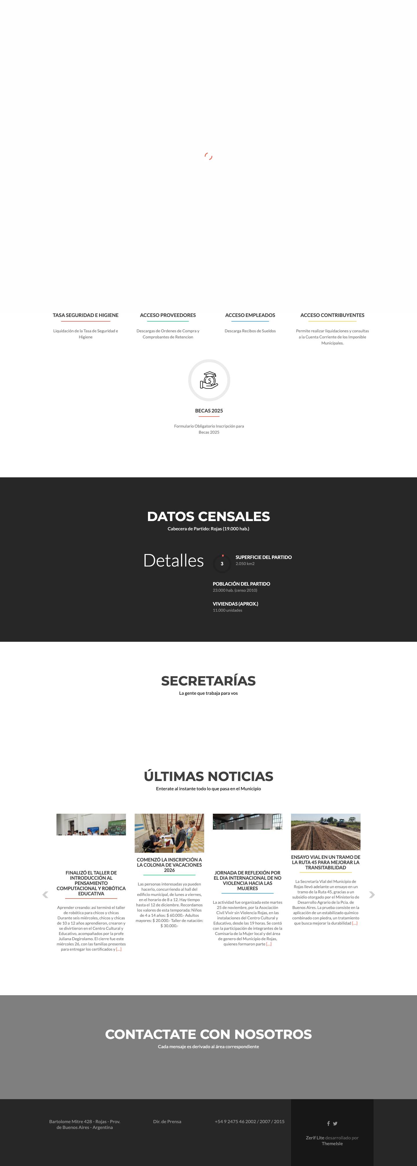 Municipio de Rojas - Full Screenshot