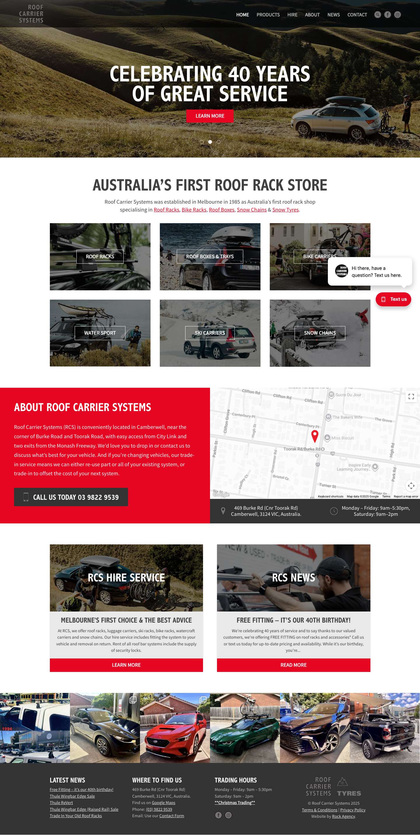 Roof Carrier Systems | Roof racks, ski, bike and luggage carriers...and more! - Full Screenshot